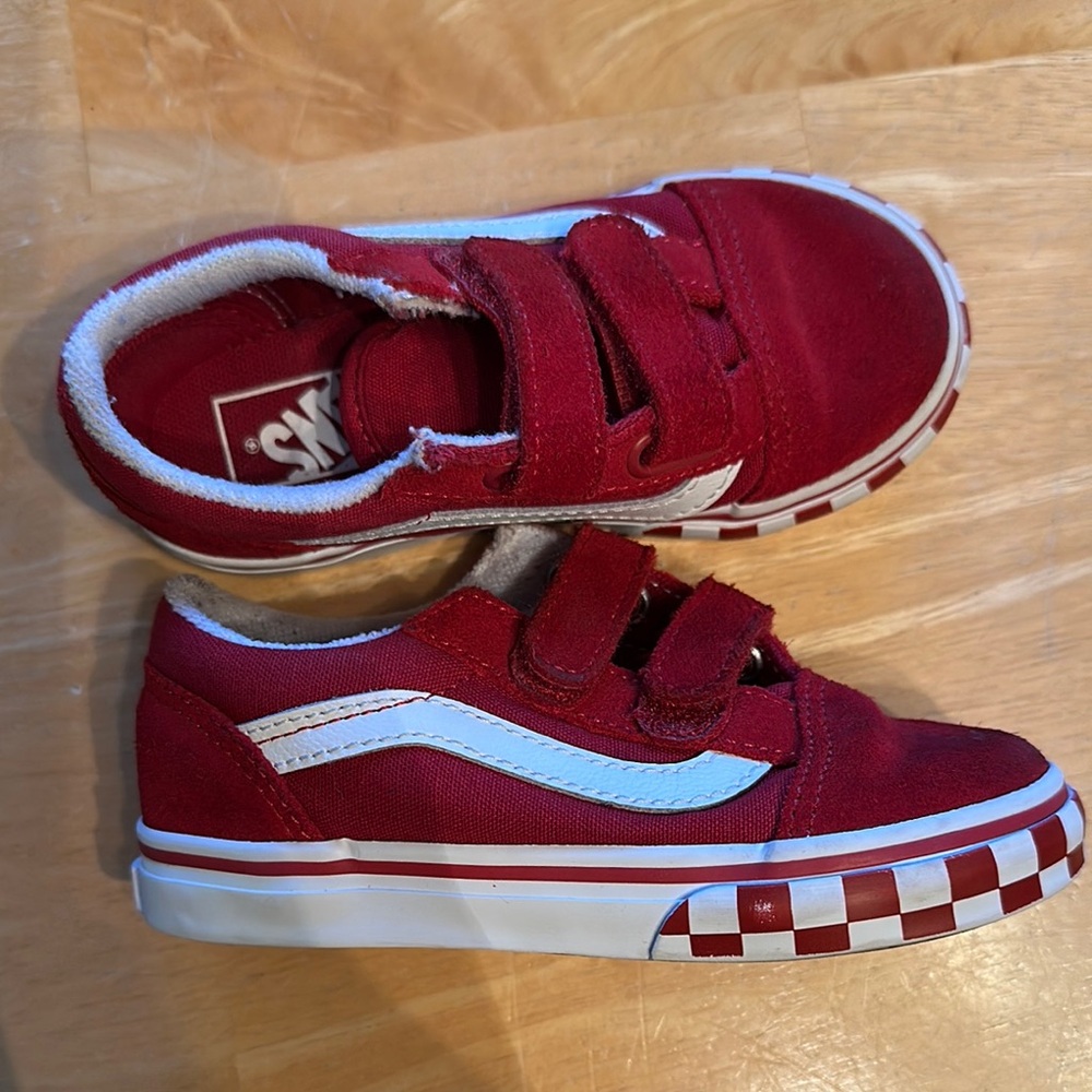 Vans Kids Red Old Skool Sneakers